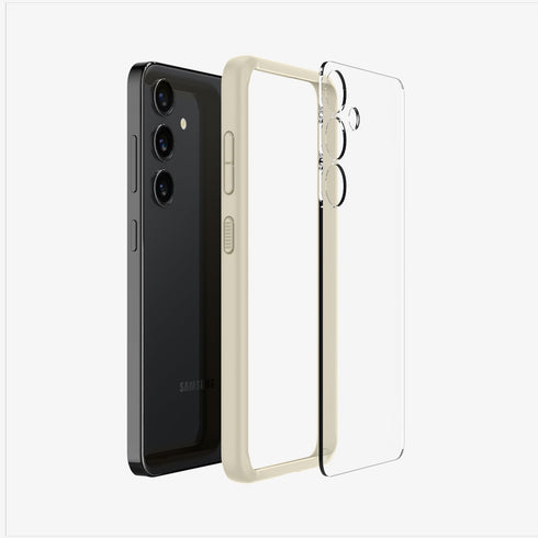 ACS07292 - Galaxy S24 Ultra Case Ultra Hybrid in Crystal Clear showing the back